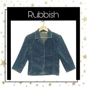 Rubbish Women's Denim Button Jacket - Sz. M